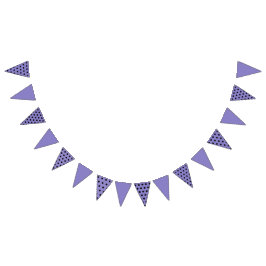 Polka Dot Party Banner (Lavender & Black) Vimplar