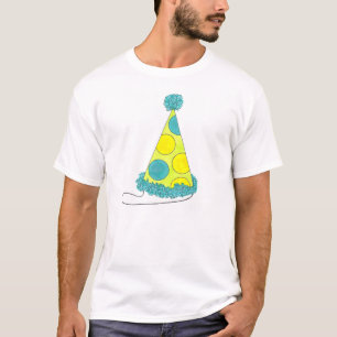 Polka Dot Party Hat Birthday Nyårsafton T Shirt