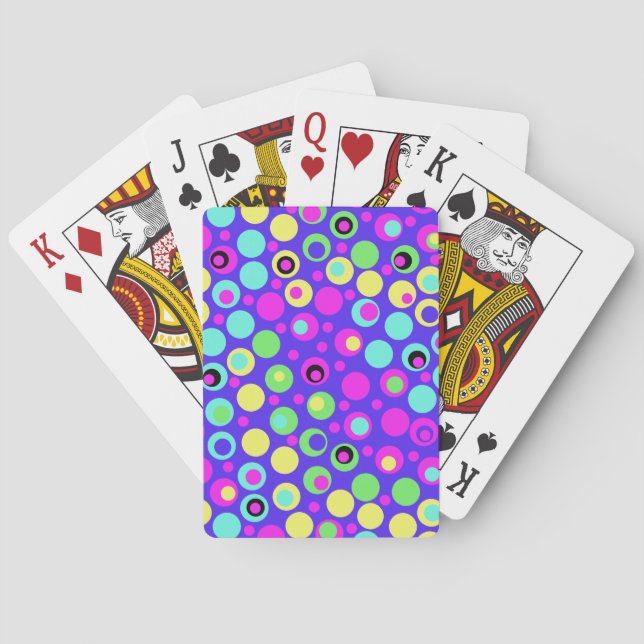 Polka Dot Party-spelkort Casinokort (Baksidan)
