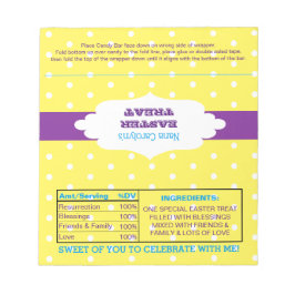 Polka Dot Påsk Treat Favor Candy Wrappers Anteckningsblock