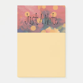 Polka Dot Peony Parad "Just A Note" Post-it Block