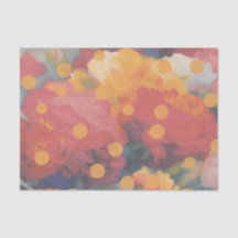 Polka Dot Peony Parad Tissue Paper