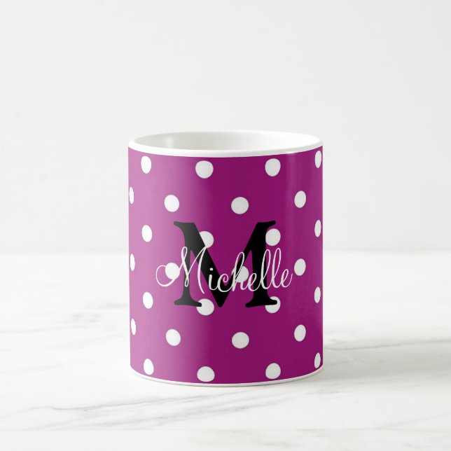 Polka Dot-Personlig Kaffemugg (Center)