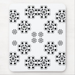Polka Dot Petals Mönster Musmatta