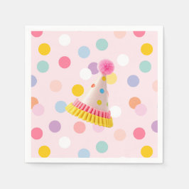 Polka Dot Photo Birthday Pappersservett
