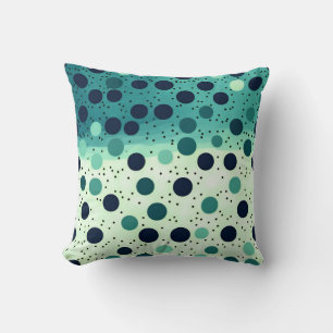 Polka Dot Pillow och Cushion med Vibrant Färg Kudde
