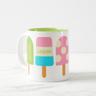 Polka Dot Popsicles Personlig mugg