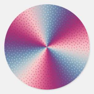 Polka Dot Prism Runt Klistermärke