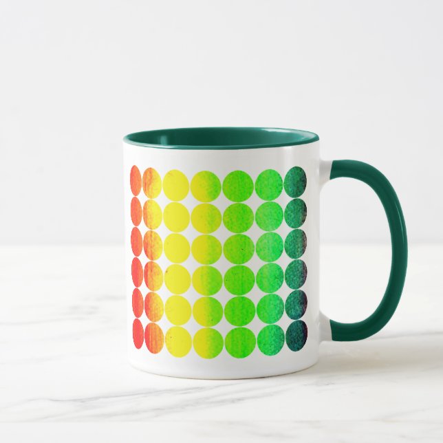 Polka Dot Rainbow 1 Mugg (Höger)