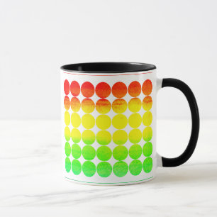 Polka Dot Rainbow Mugg
