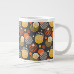 Polka Dot Rand Mönster Jumbo Mugg