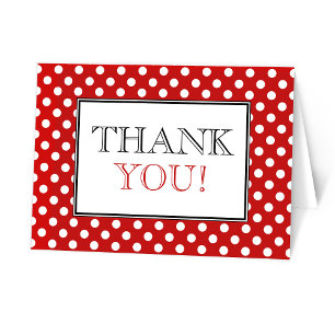 Polka Dot Red, tackkort