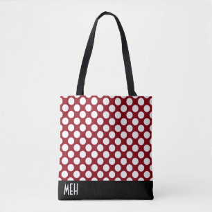 Polka Dot RM Monogram Tygkasse