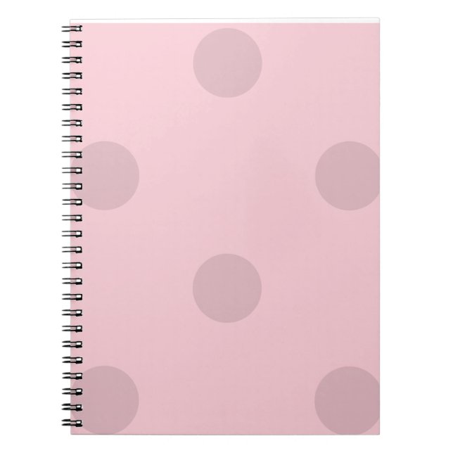 Polka Dot  Rosa Anteckningsblock (Framsidan)