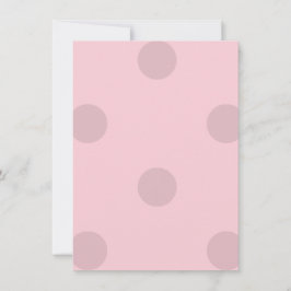 Polka Dot Rosa Inbjudningar