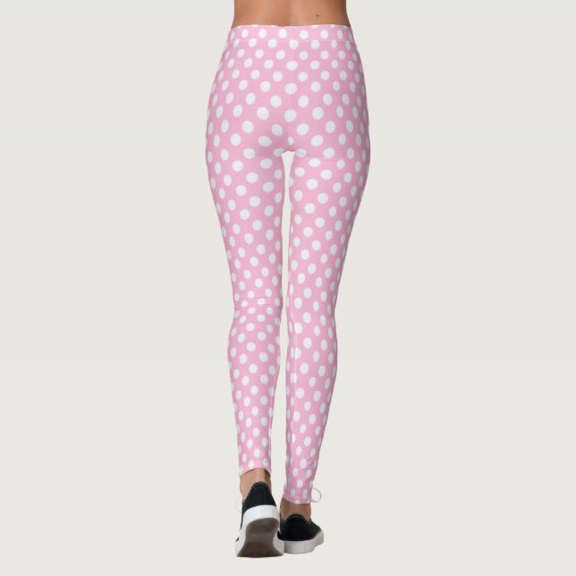 Polka Dot Rosa Leggings (Baksida)