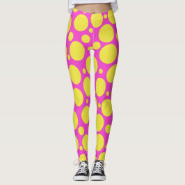 Polka Dot Rosa Lemonade Leggings