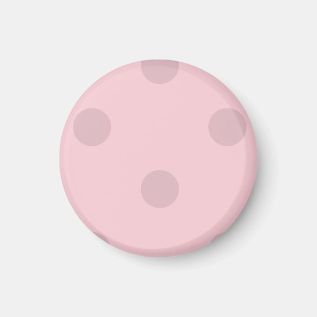 Polka Dot  Rosa Magnet (Framsidan)
