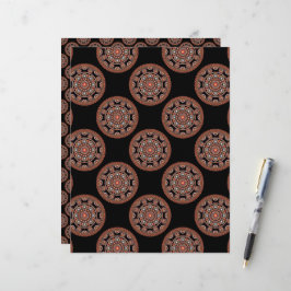 Polka Dot Safari Sunset Bohemian Star Fall Mandala