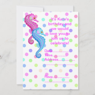 POLKA DOT SEAHORSE PARTY-ANBUDSINFORDRAN INBJUDNINGAR