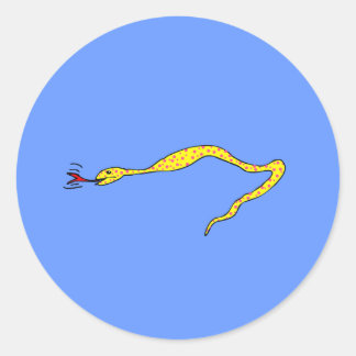 Polka Dot Snake Runt Klistermärke