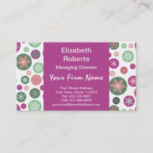 Polka Dot Snöflingor Retro jul Helgdag