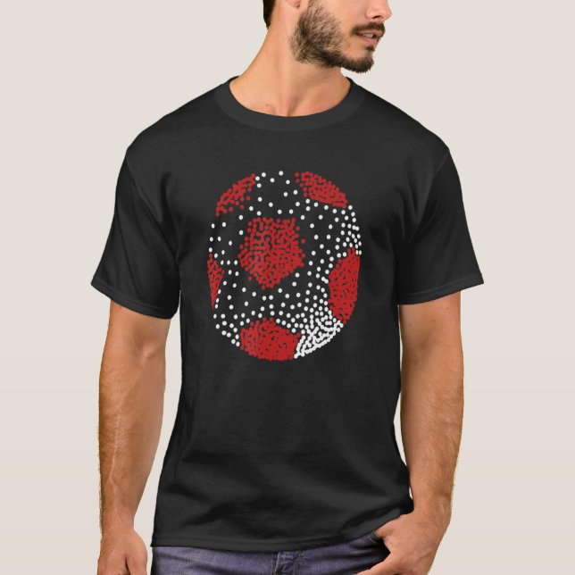 Polka Dot Soccer Player Internationell Dot Day 2 T Shirt (Framsida)