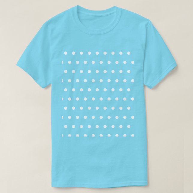 Polka Dot T-Shirt (Aqua & White) (Design framsida)