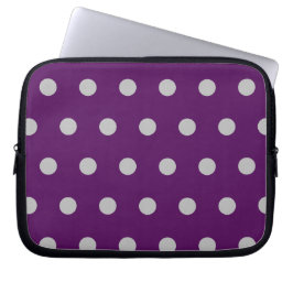 Polka Dot Tablet Fodral (Plum & Silver)