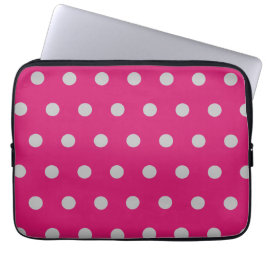 Polka Dot Tablet Fodral (Shock rosa & Grått)