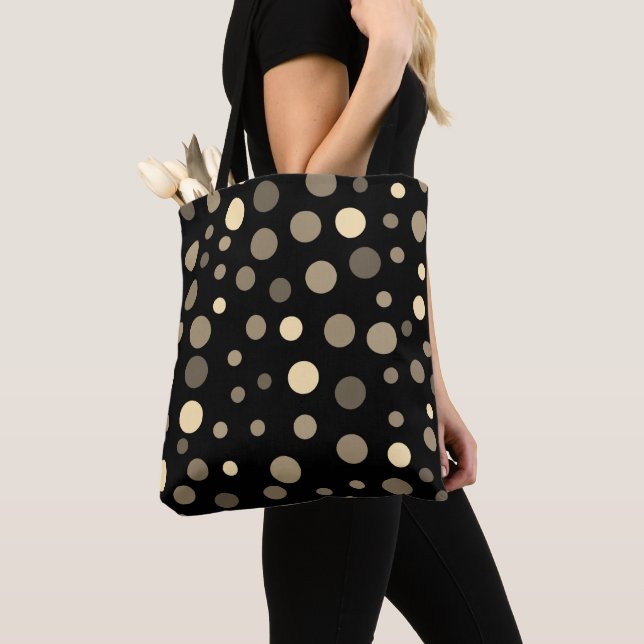 "Polka Dot" Tote Bag Tygkasse (Närbild)