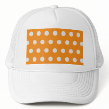 Polka Dot Truckerkeps (Orange & Silver)