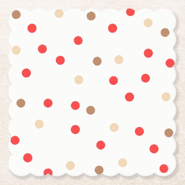 Polka Dot Underläggs Underlägg Papper (Framsida)