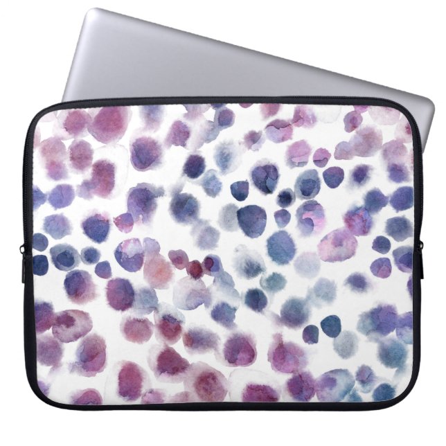 Polka Dot Watercolor: Geometric Seamless. Laptop Fodral (Framsidan)