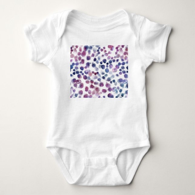 Polka Dot Watercolor: Geometric Seamless. T Shirt (Framsida)