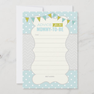 Polka Dota och Chevron Baby Shower Adapter Inbjudningar