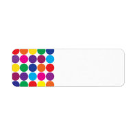 Polka dots av BrightStor färglös regnbågcirkel