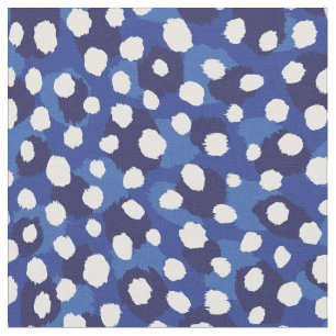 polka dots av Chicens blått och vitt texturtryck Tyg