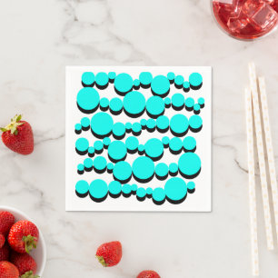Polka dots bubblor pappersservett