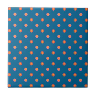 Polka dots Ceramic Tile Folk Art Collection Kakelplatta