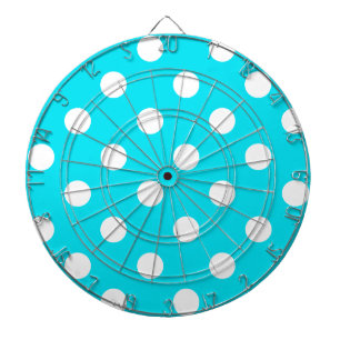 Polka dots cyan hex-kod 00E3F4 Piltavla