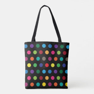 Polka dots färgstark tygkasse