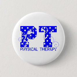 polka dots för halv liter-blåttvit knapp