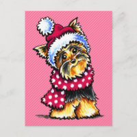 Polka dots för Yorkie vinterScarf