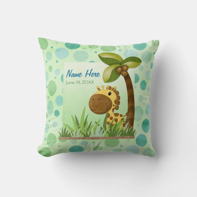 Polka dots Giraffe Keepsaké Pillow Kudde (Framsida)