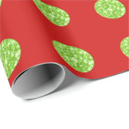 Polka dots Glitter Mint Spark Red Bright Vivid Presentpapper