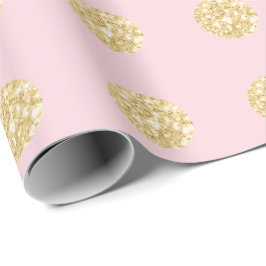 Polka dots Glitter Rosa Spark Möhippa Champaigne Presentpapper