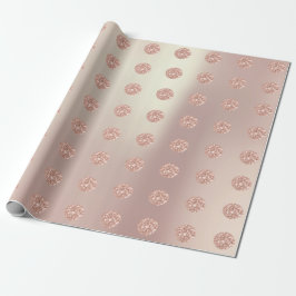 Polka dots Glitter Sparkly Pearl Ro Pastel  Presentpapper