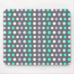 Polka dots - grå färg Mousepad Musmatta