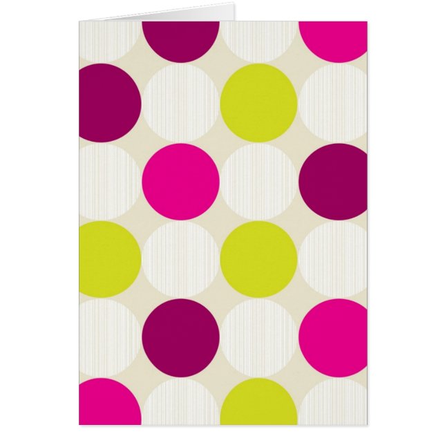 Polka dots hälsningskort (Framsidan)